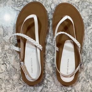 Stuart Weitzman Contempo braid leather sandal Size: 10